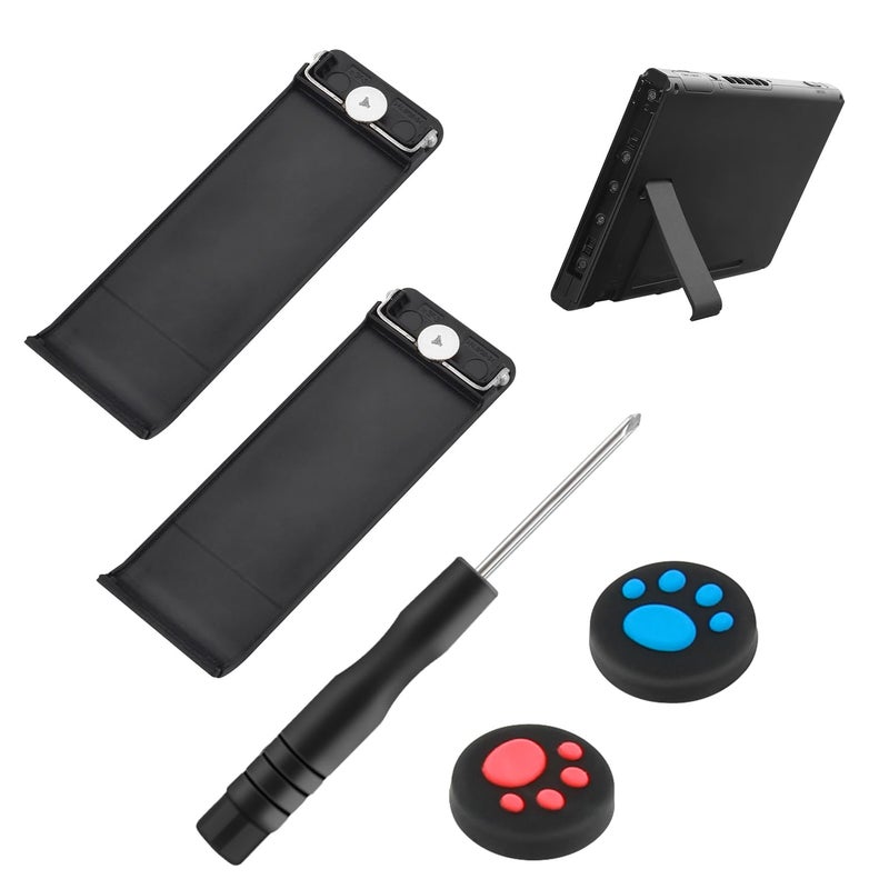 LONANDY 2 Pcs Replacement Kickstand for Nintendo Switch - Switch Kickstand Back Shell Holder Back Bracket, Kick Stand Replacement Repair Kit for Nintendo Switch Console - Image 1